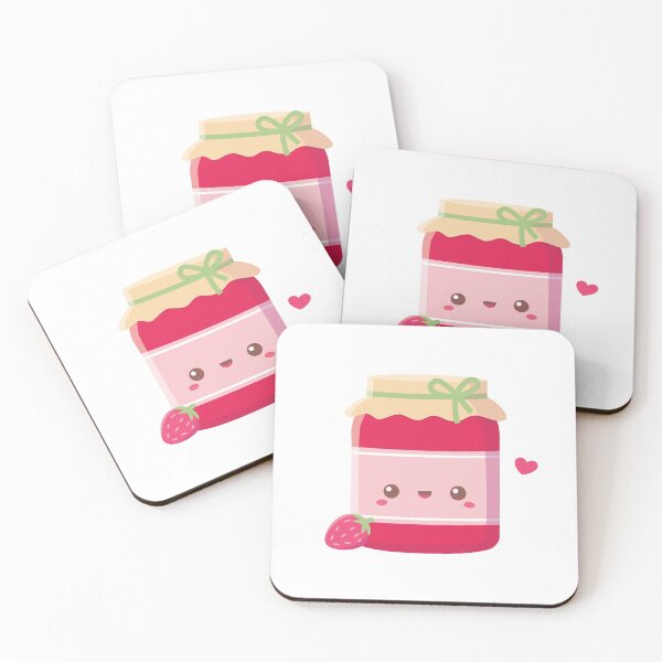 Item preview, Cute Strawberry and Jam Bottle designed and sold by rustydoodle.