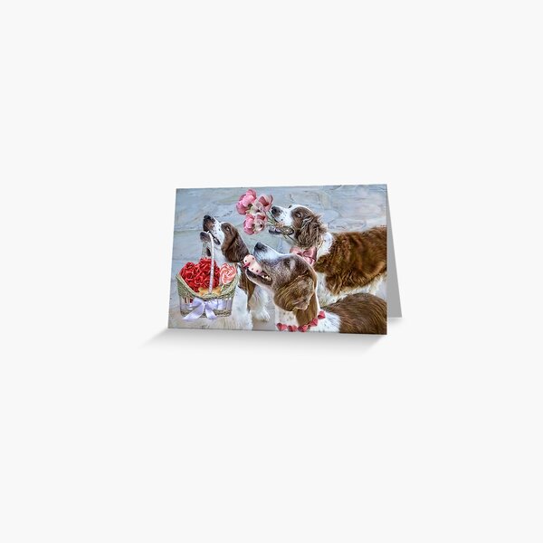 A Very Welshie Valentine Greeting Card