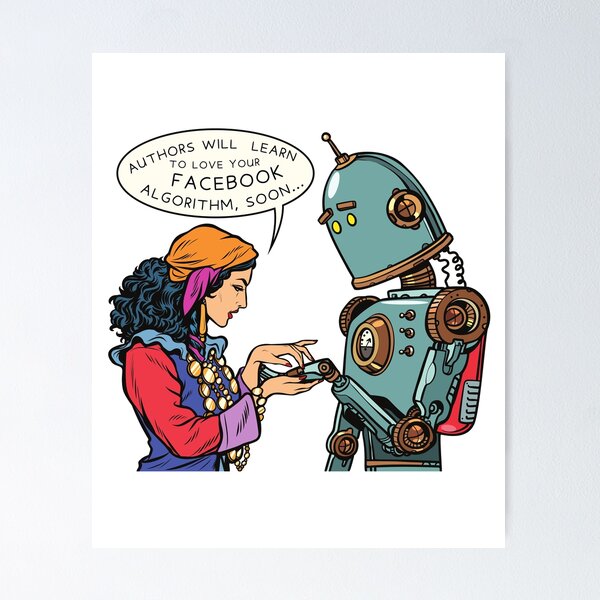 Item preview, "Authors will Learn to love the FACEBOOK Algorithm, soon..." designed and sold by RandRramblings.