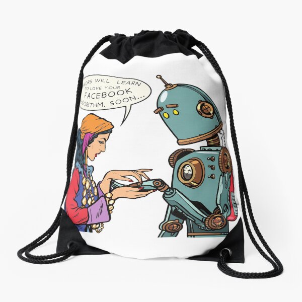 "Authors will Learn to love the FACEBOOK Algorithm, soon..." Drawstring Bag