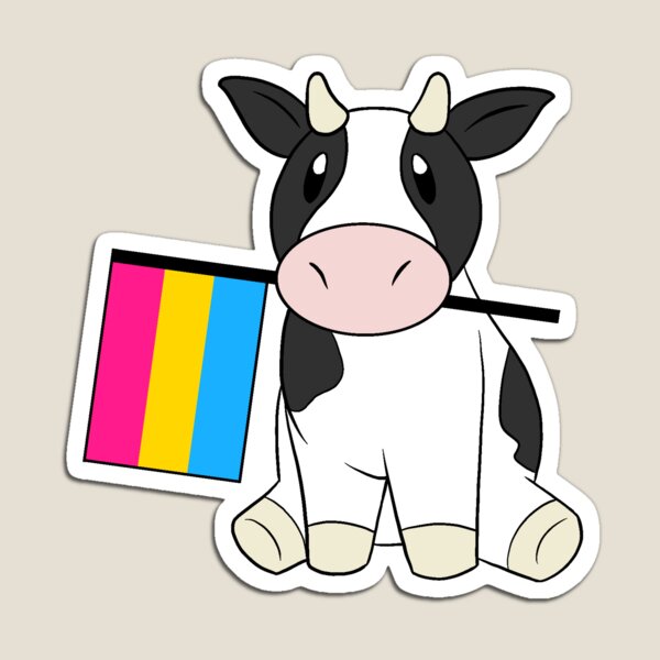 Item preview, Pansexual Pride Cow designed and sold by hawth-art.