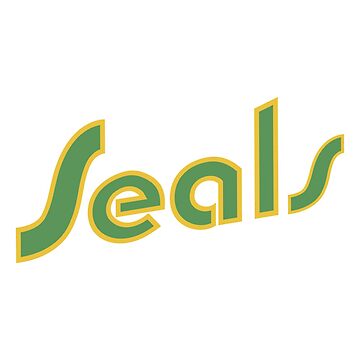 Vintage Retro California Golden Seals T-shirt With Worn Logo 