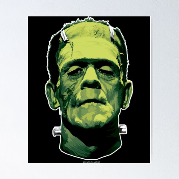 Item preview, Frankenstein T-ShirtThe Monster (Classic Greens Version) designed and sold by VouLaem.