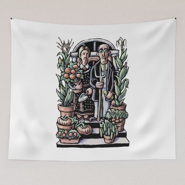 Item preview, American Gothic Gardeners designed and sold by LisaHaney.