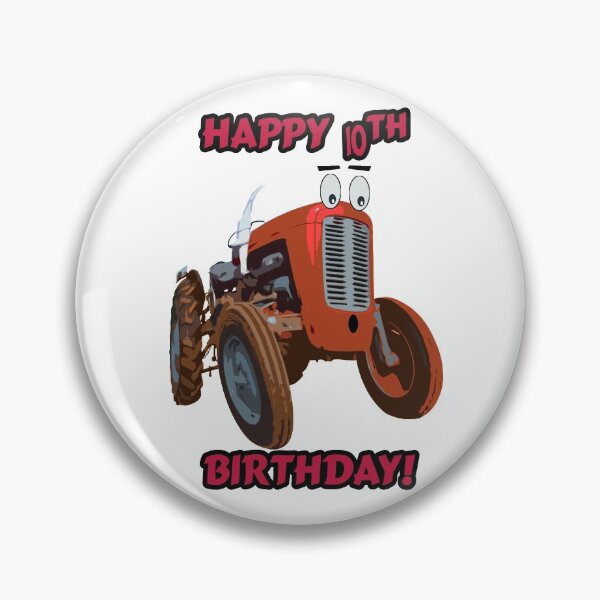 Item preview, Happy 10th Birthday Tractor design designed and sold by SEADOGPRINTS.