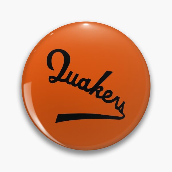 Vintage Hockey Puck - Quakers (Orange) - Philadelphia - Pin