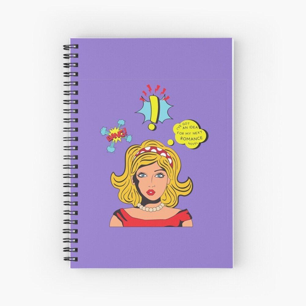 'The next great idea for a romance novel' Spiral Notebook