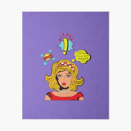 'The next great idea for a romance novel' Art Board Print