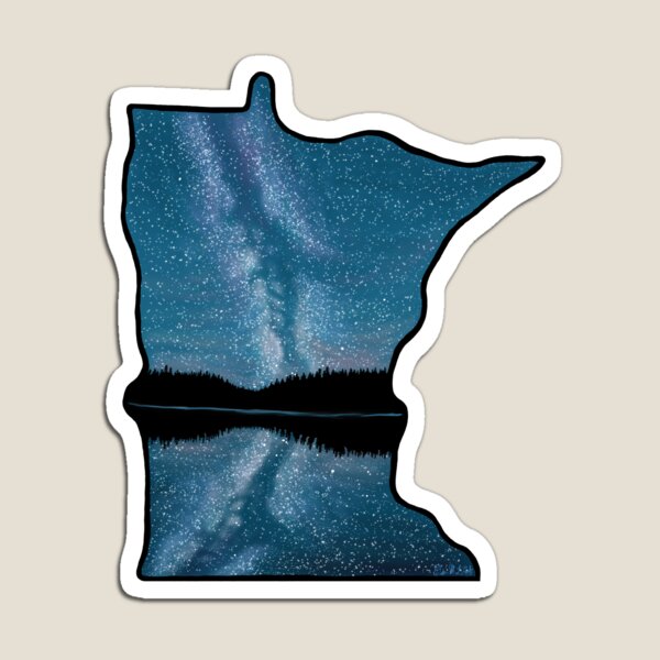 Item preview, Minnesota Silhouette - Milky Way designed and sold by EcoElsa.