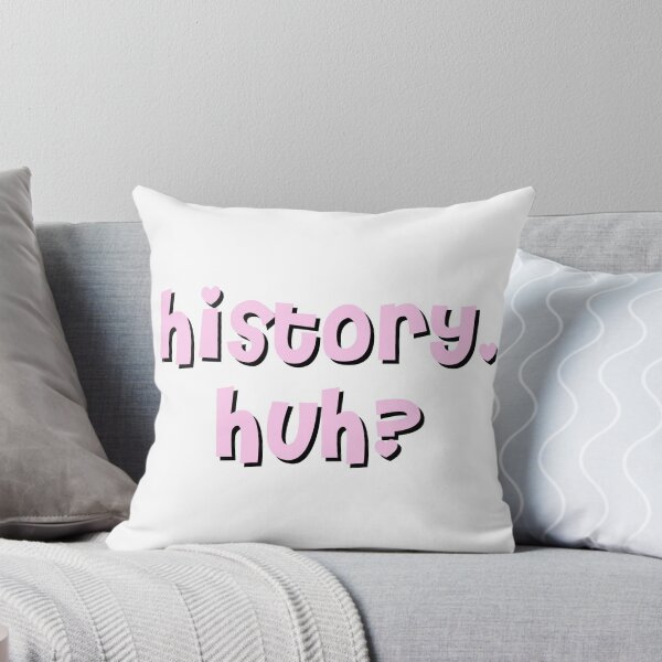 Item preview, HISTORY, HUH? trendy pink & black font designed and sold by 1975taylor.