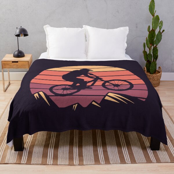 Item preview, Mountain Bike Through The Sunset Vintage Style designed and sold by Kleon Seo.