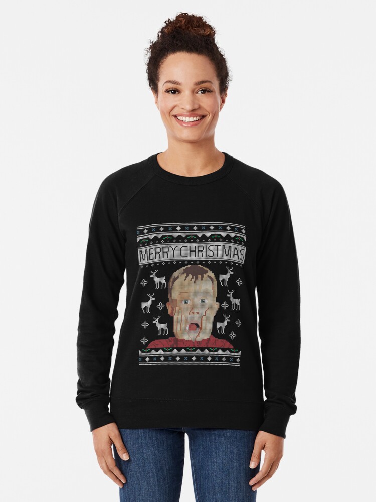 Discover Home Alone T-ShirtHome Alone Kevin Christmas Knit Lightweight Sweatshirt