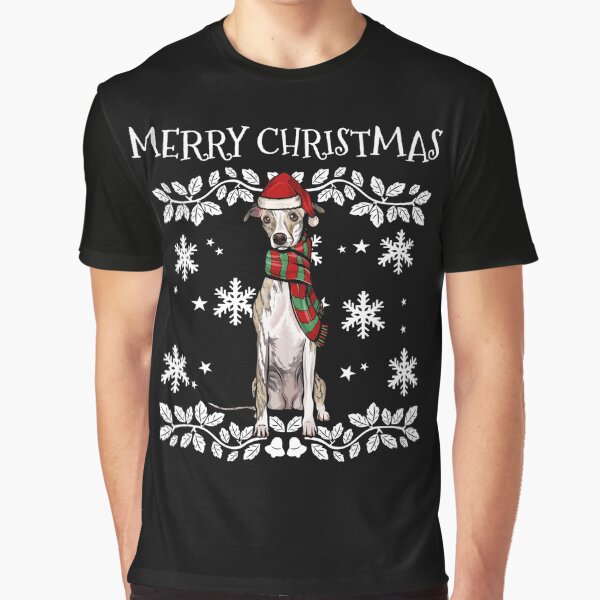 Artikel-Vorschau von Frohe Weihnachten Ornament Whippet Xmas Santa, designt und verkauft von NicolePhillips.