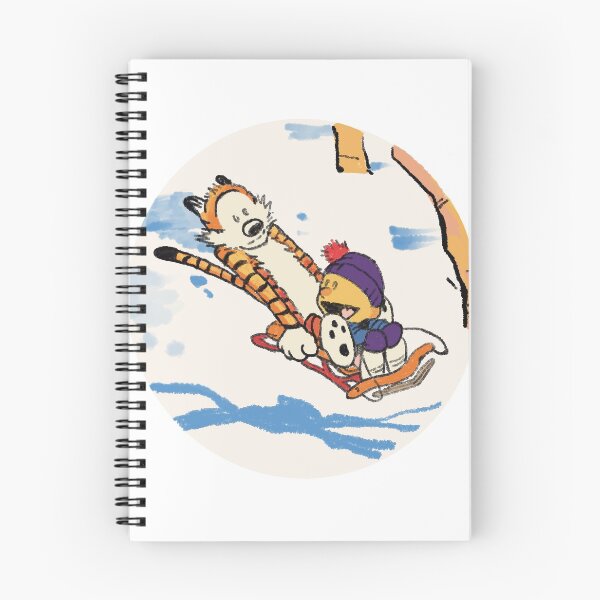 Item preview, Calvin & Hobbes Sledding Christmas Tree Ornament designed and sold by wasweye.