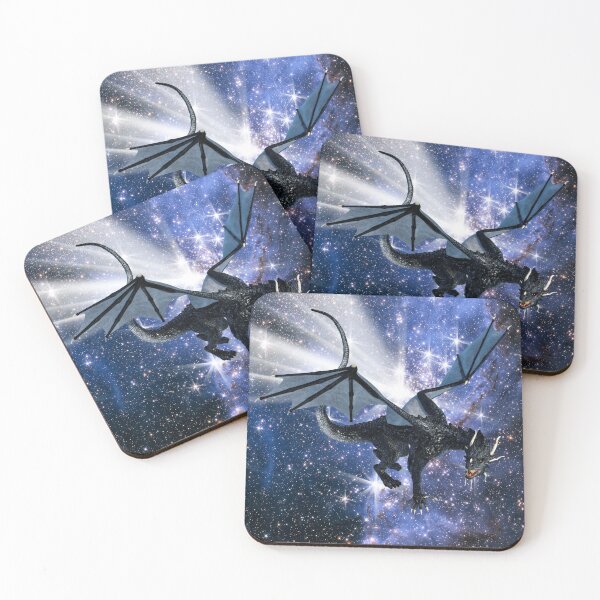Item preview, Blue Galaxy Dragon Soaring Through The Stars designed and sold by walkingrock.
