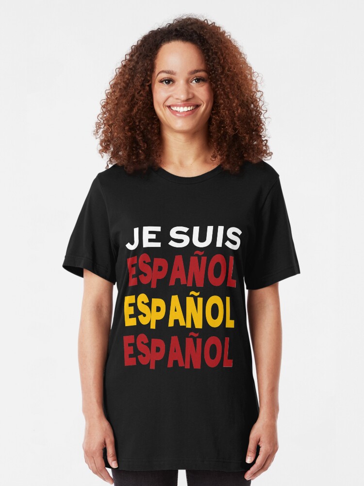 Alternate view of Je suis español Slim Fit T-Shirt