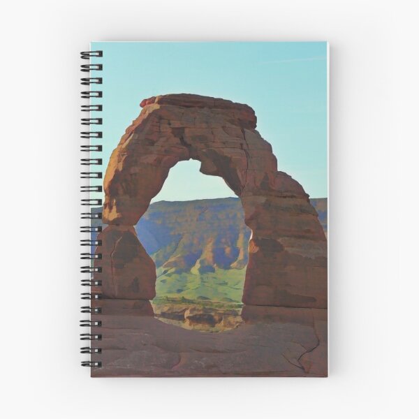 Item preview, Delicate Arch Arches National Park Illustration designed and sold by tremendoustees.