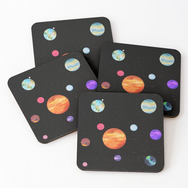 Item preview, Outer space design with planets designed and sold by Norwegian-Moose.