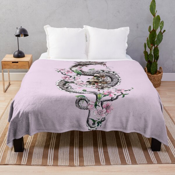 Item preview, Dragon with Flowers and Skulls designed and sold by Gothic Fantasy.
