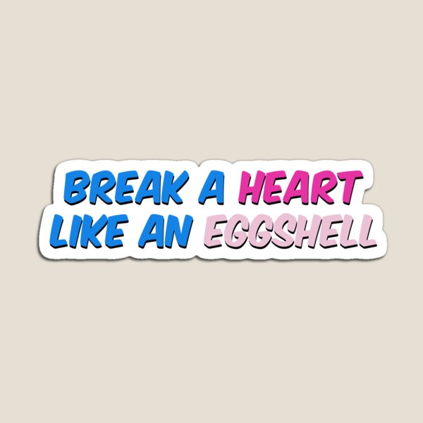 Item preview, Ashnikko Tantrum Break a heart like an eggshell Lyrics sticker  designed and sold by Nics-designs.