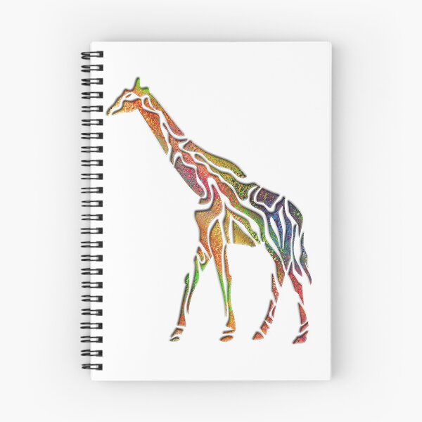 Item preview, Rainbow Multicoloured Giraffe designed and sold by TigsArts.
