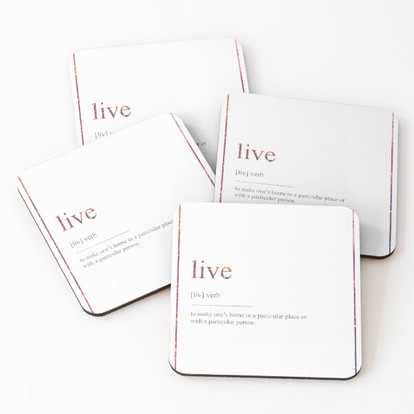 Item preview, LIVE 366 Watercolor Map Yoga Quote Definition Desi designed and sold by vividpixelusa.