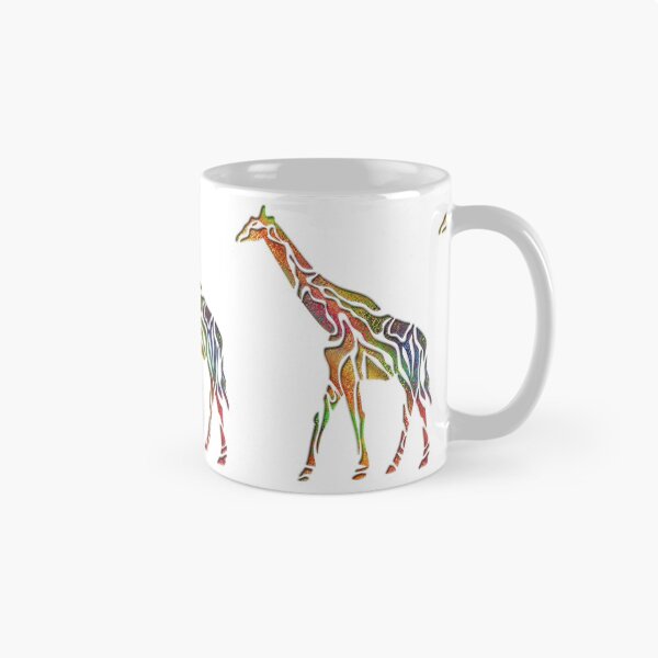Item preview, Rainbow Multicoloured Giraffe designed and sold by TigsArts.
