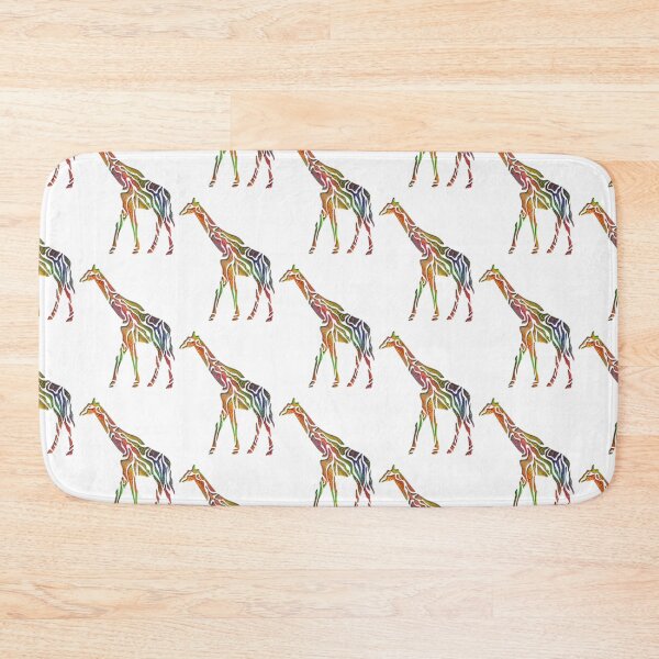 Item preview, Rainbow Multicoloured Giraffe designed and sold by TigsArts.