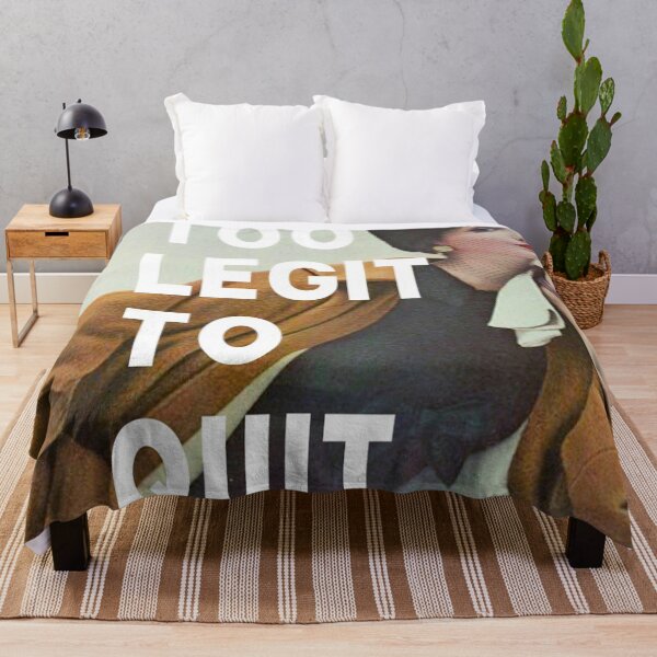 Item preview, Too Legit To Quit Quote designed and sold by Natalie Ricker.