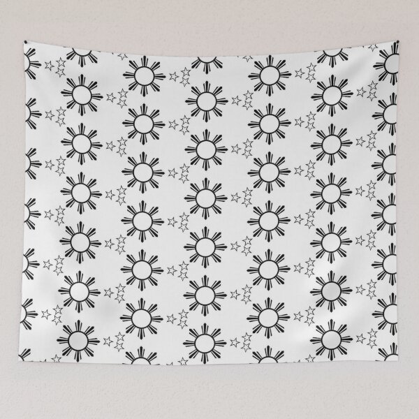 Item preview, 3 Stars and a Sun in a Black and White color. designed and sold by findsbyjune374.