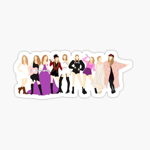 Taylor Swift Eras *INCLUDING EVERMORE* Sticker