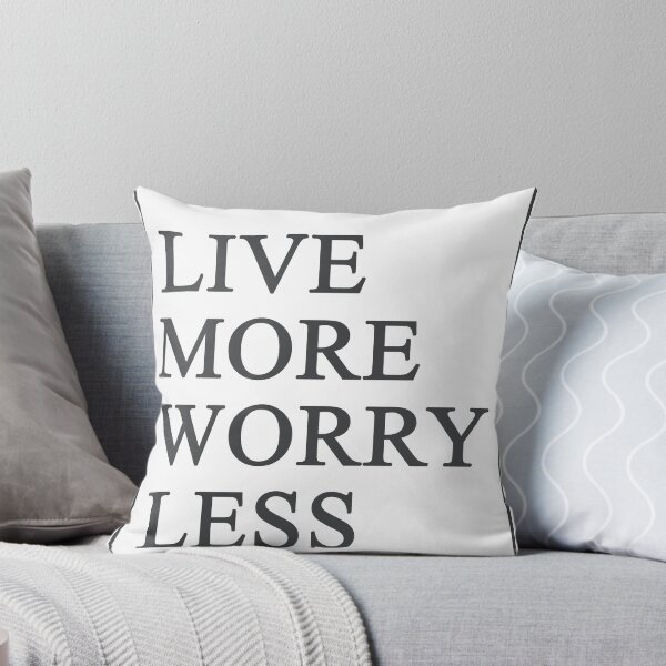 Item preview, Live More Worry Less 363 Watercolor Map Yoga Quote designed and sold by vividpixelusa.
