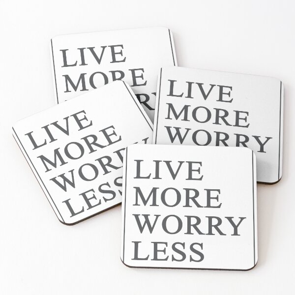 Item preview, Live More Worry Less 363 Watercolor Map Yoga Quote designed and sold by vividpixelusa.