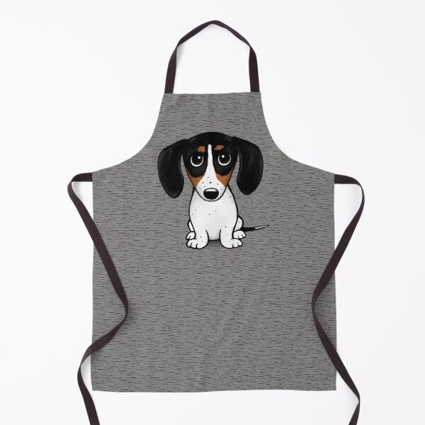 Item preview, Piebald Dachshund | Cute Black, Tan and White Wiener Dog designed and sold by Jenn Inashvili.