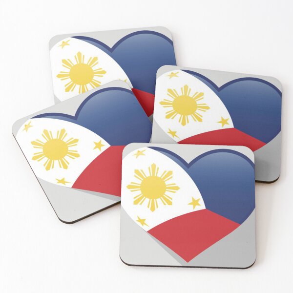 Item preview, The Flag of the Philippines in a Heart-shaped Design  designed and sold by findsbyjune374.