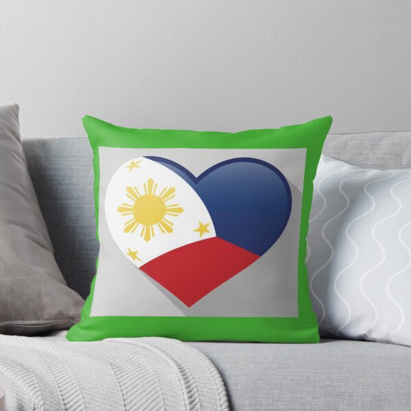 Item preview, The Flag of the Philippines in a Heart-shaped Design  designed and sold by findsbyjune374.