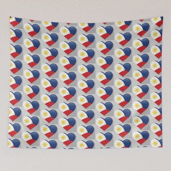Item preview, The Flag of the Philippines in a Heart-shaped Design  designed and sold by findsbyjune374.