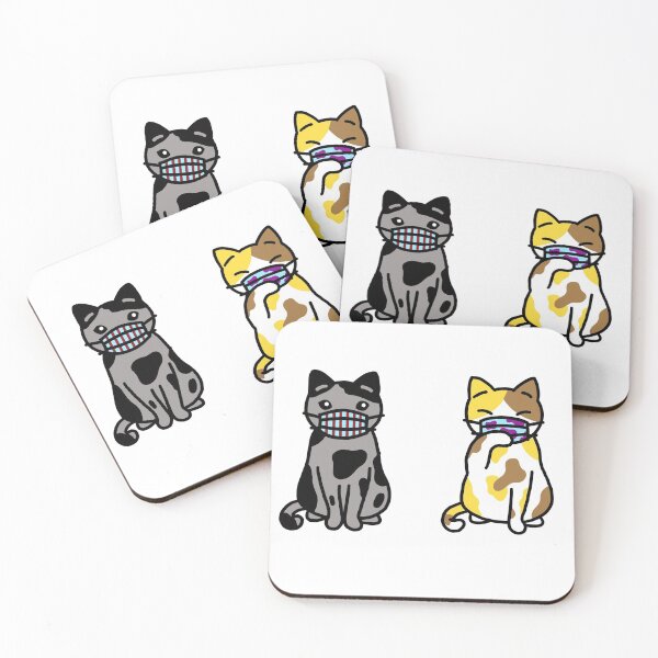 Item preview, Cats with masks designed and sold by Pharmacied.