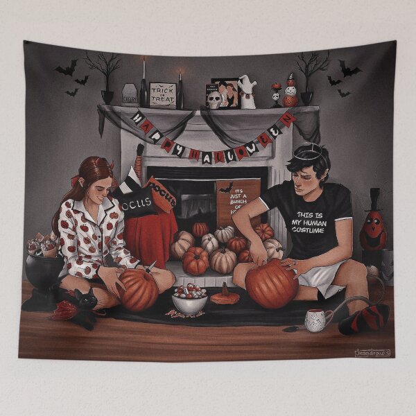 Item preview, Jude and Cardan in the mortal world. designed and sold by jessketchs.