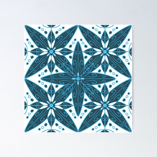 Item preview, Blue Tiles Series: Number 3 designed and sold by SimplyEpic.