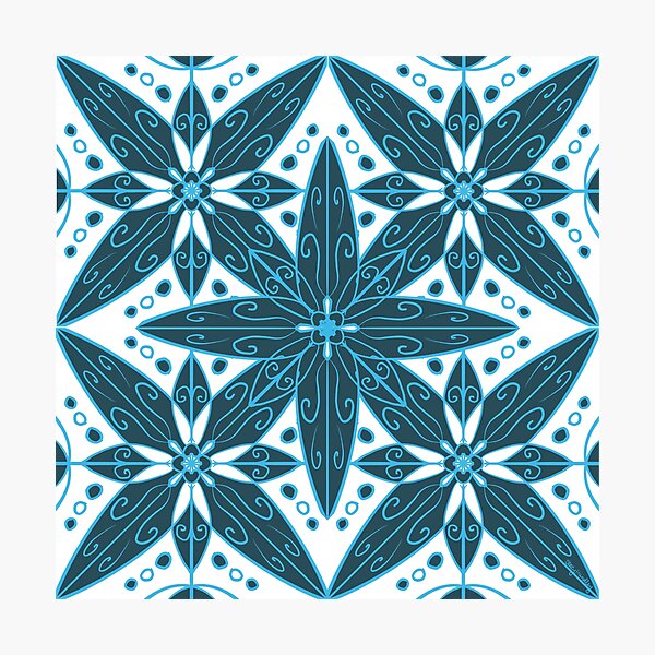 Item preview, Blue Tiles Series: Number 3 designed and sold by SimplyEpic.