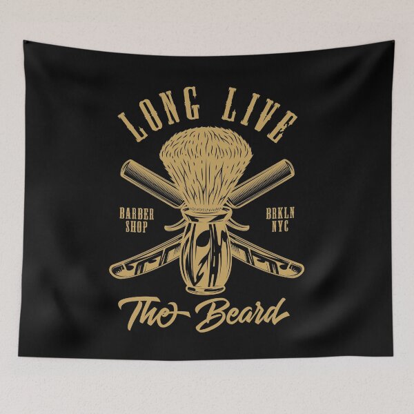 Item preview, Long Live The Beard Barber Shop - Brooklyn, NYC designed and sold by Sinfamous.