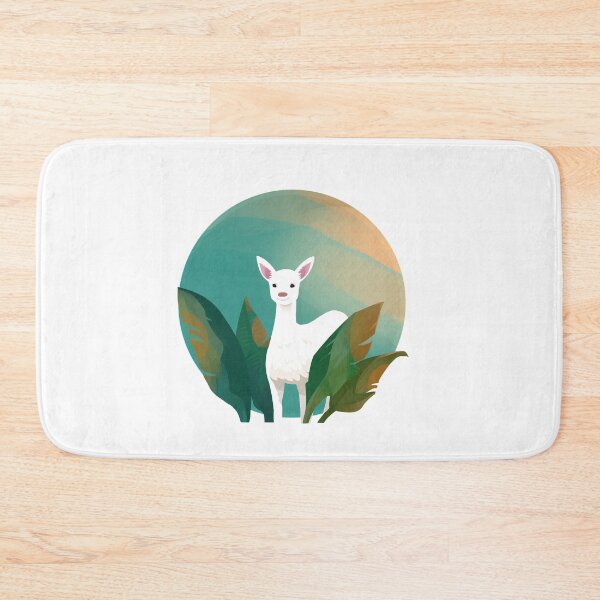 Item preview, White Deer & banana leaves designed and sold by FangsDesign.