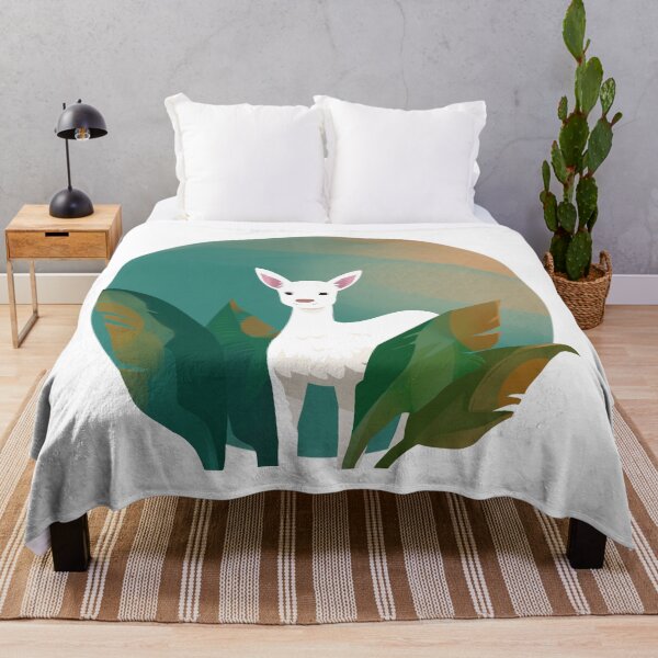 Item preview, White Deer & banana leaves designed and sold by FangsDesign.
