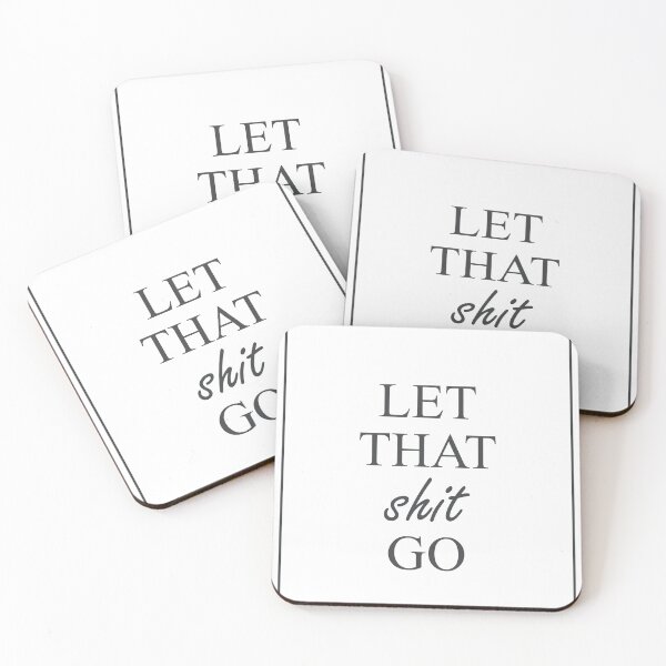 Item preview, Let That Shit Go 360 Watercolor Map Yoga Quote Def designed and sold by vividpixelusa.