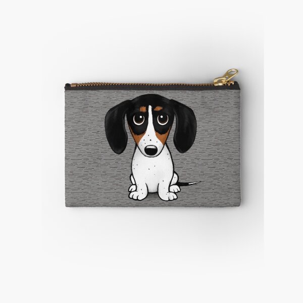 Item preview, Piebald Dachshund | Cute Black, Tan and White Wiener Dog designed and sold by Jenn Inashvili.