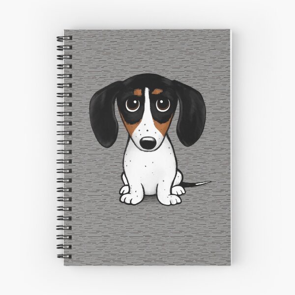 Item preview, Piebald Dachshund | Cute Black, Tan and White Wiener Dog designed and sold by Jenn Inashvili.