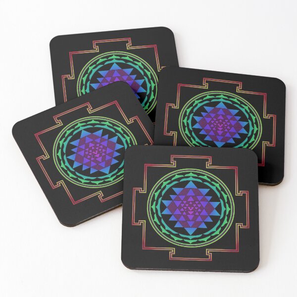 Item preview, Chakra Color progression Shri Yantra Design designed and sold by Caummon Thread.