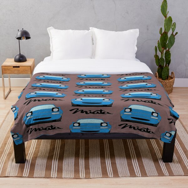 Mariner Blue NA Miata Roadster Throw Blanket