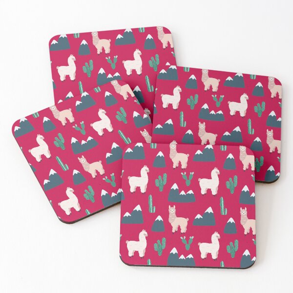 Item preview, Llamas, mountains and cacti designed and sold by Arinom.